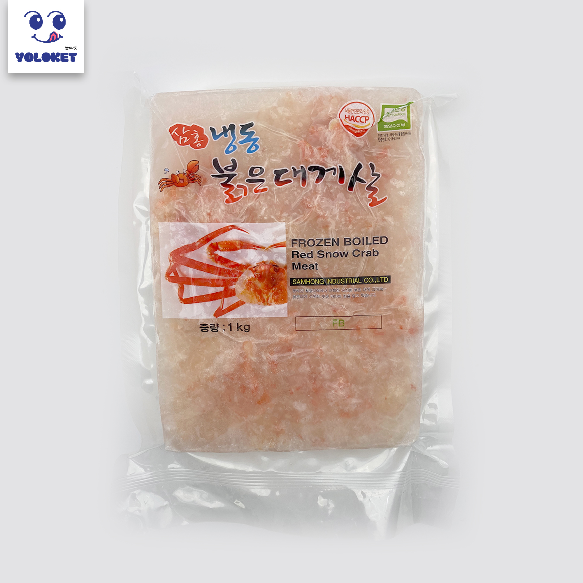 욜로켓 붉은 대게살 국산 1kg (700g)