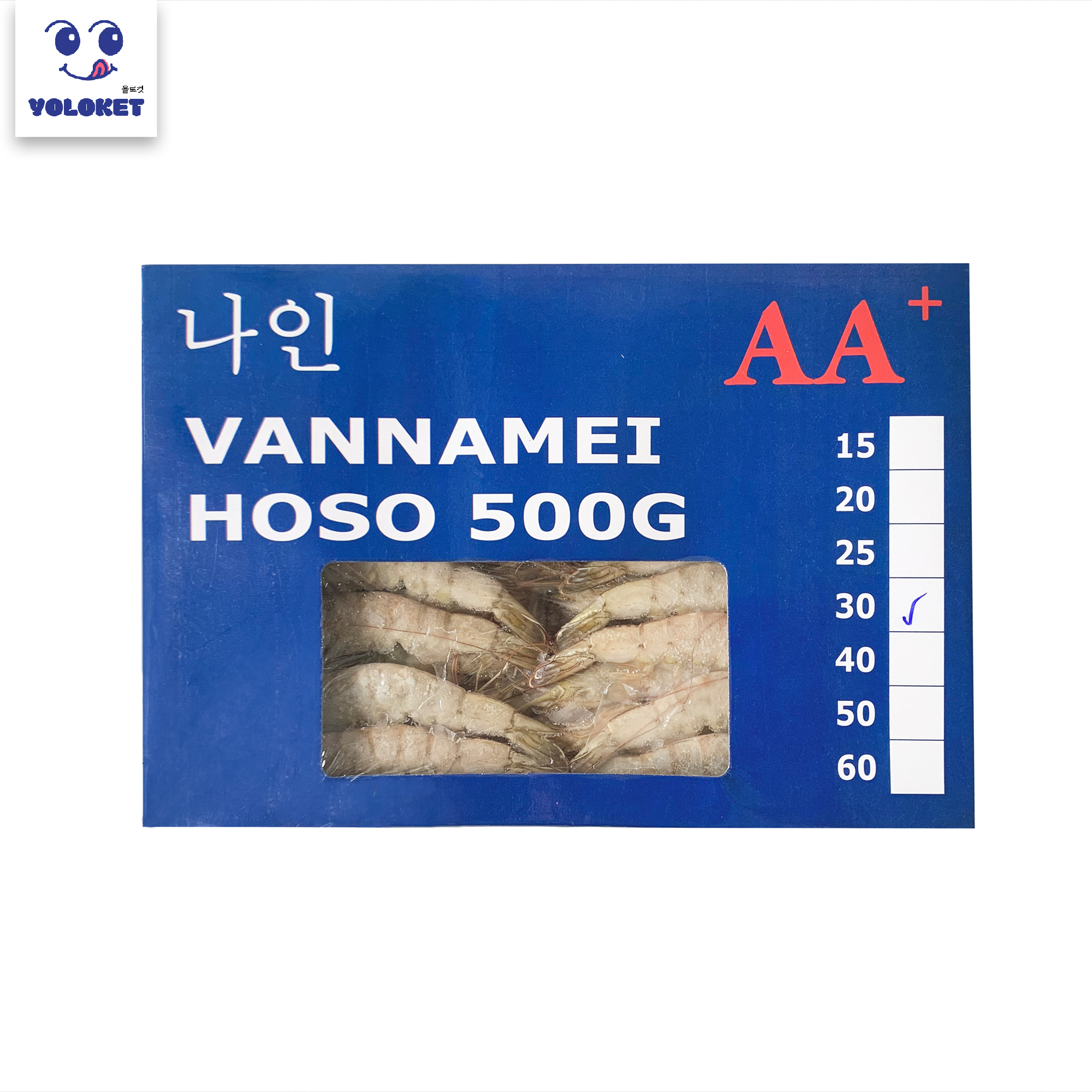 욜로켓 흰다리새우 (화이트) 500g